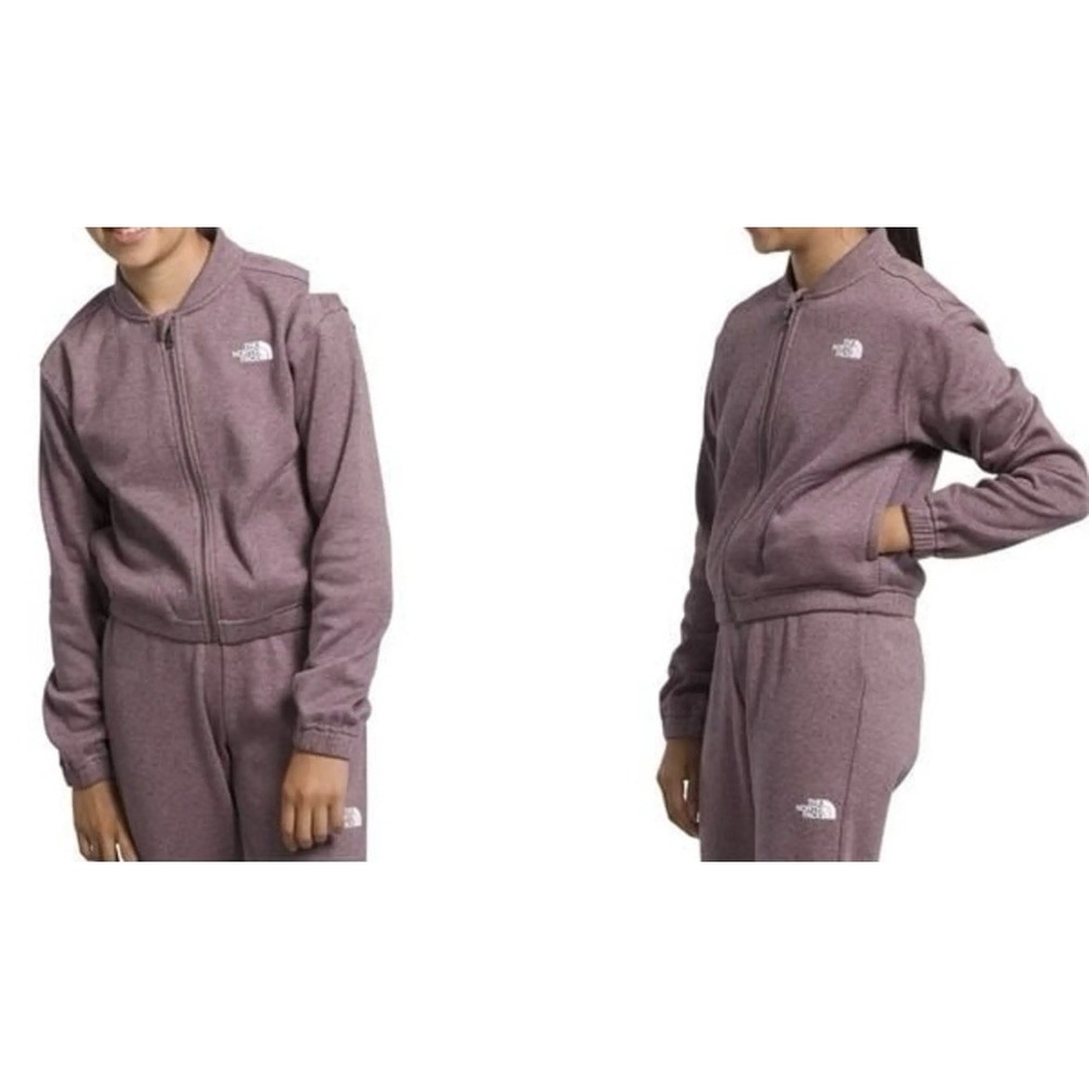 The North Face Girls Cozy Dream Fleece Full Zip Jacket & Pants Pink Size 7/8 D20